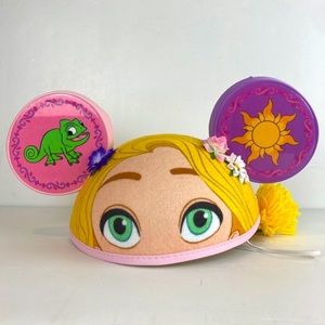 New Disney Parks Tangled Rapunzel Pascal Mickey Minnie Ears Hat Cap with Braid